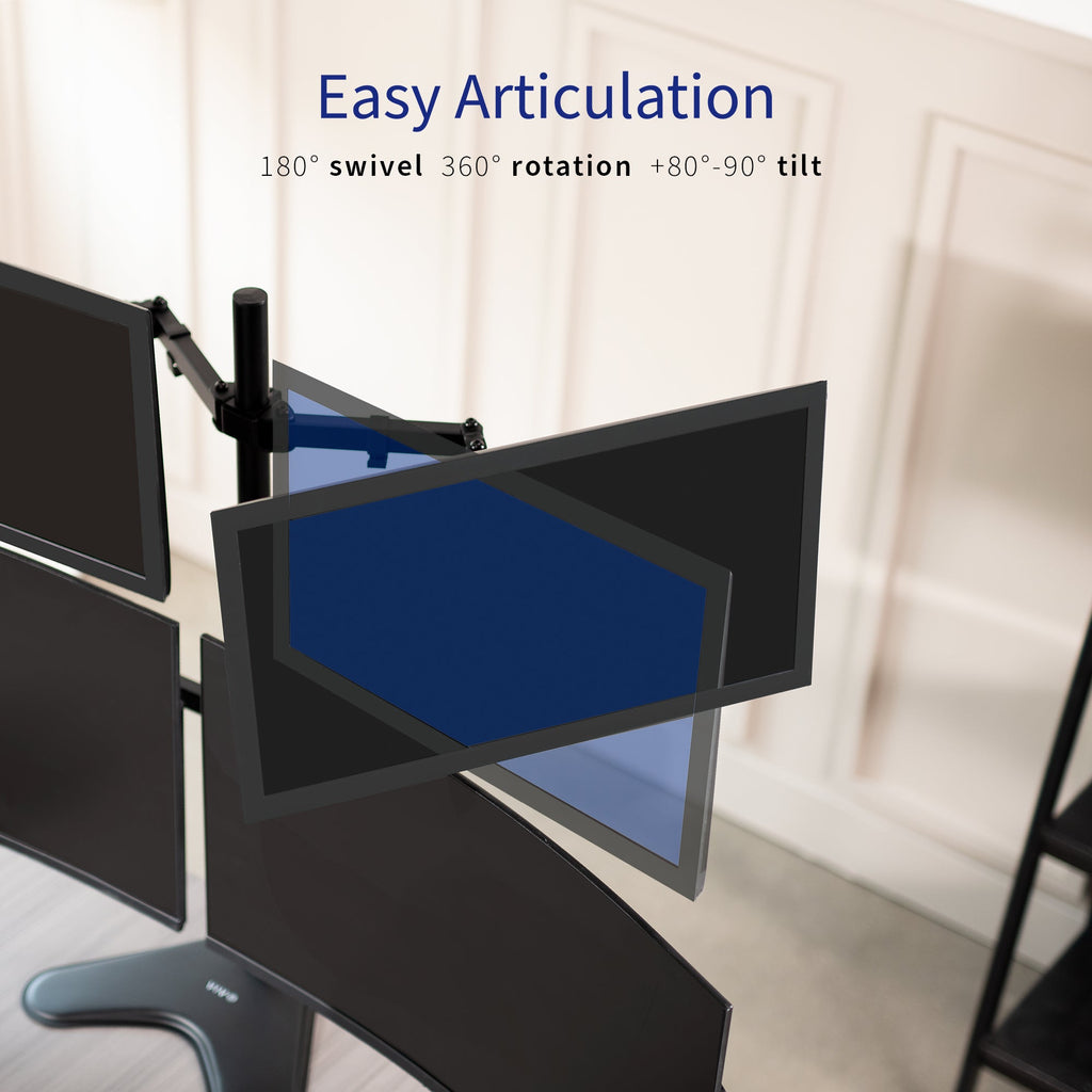 Quad 13” to 30" Monitor Desk Stand