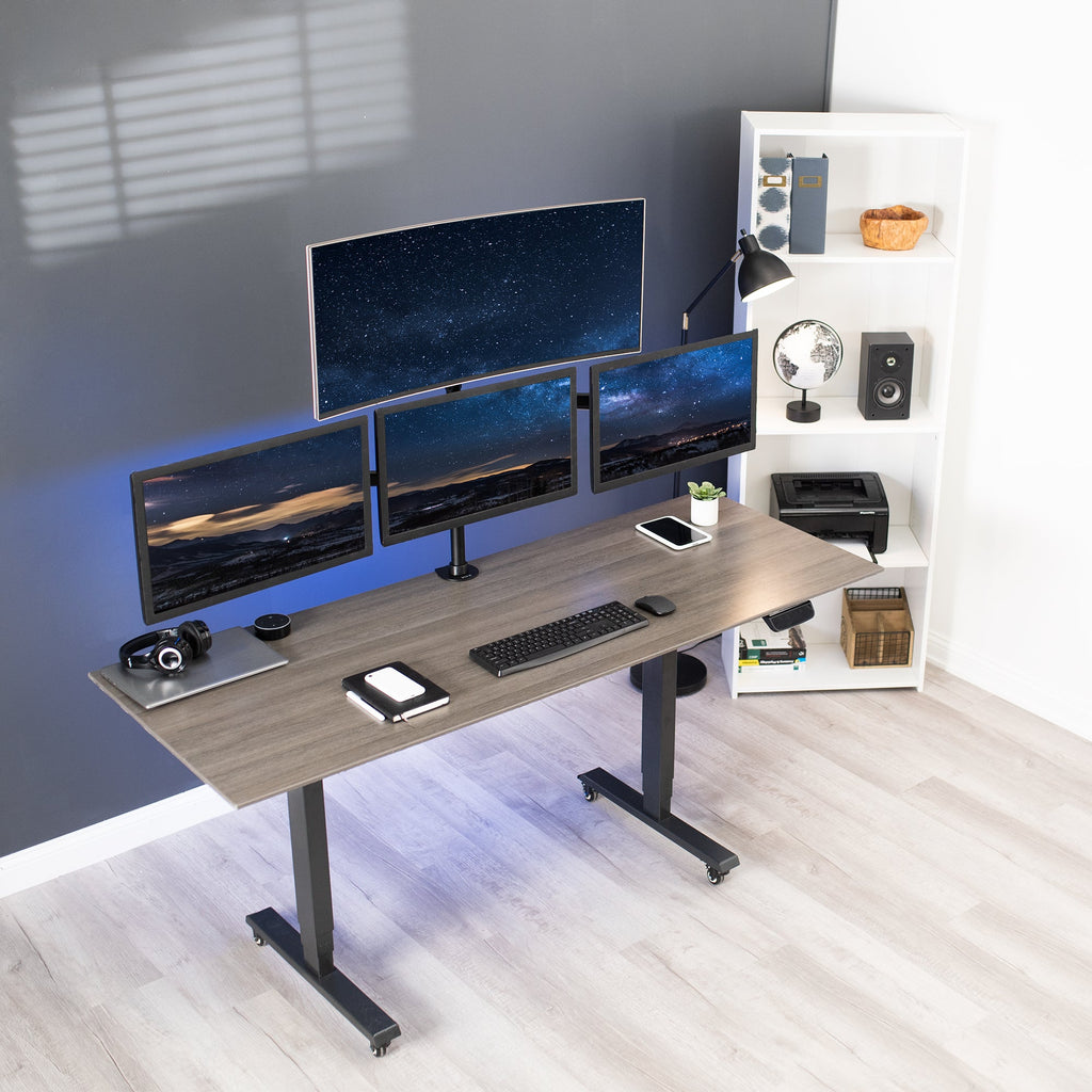 Quad 13” to 24" Monitor Desk Mount