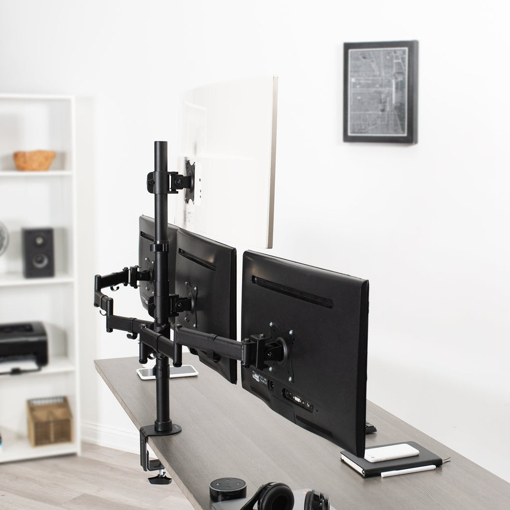 Quad 13” to 24" Monitor Desk Mount