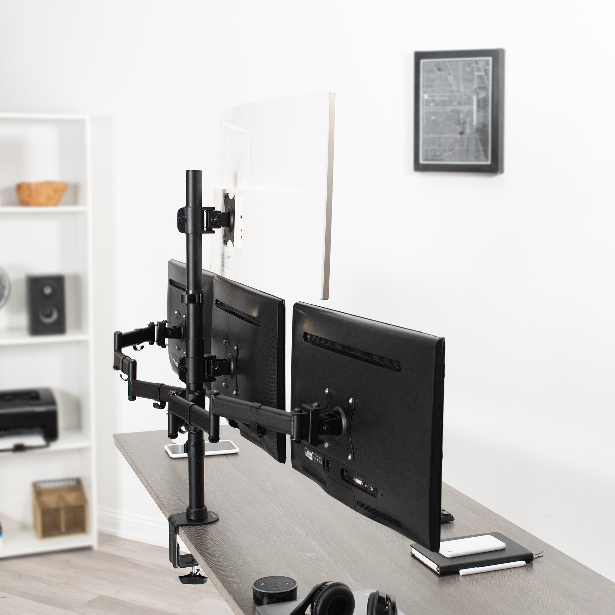 Quad 13” to 24" Monitor Desk Mount