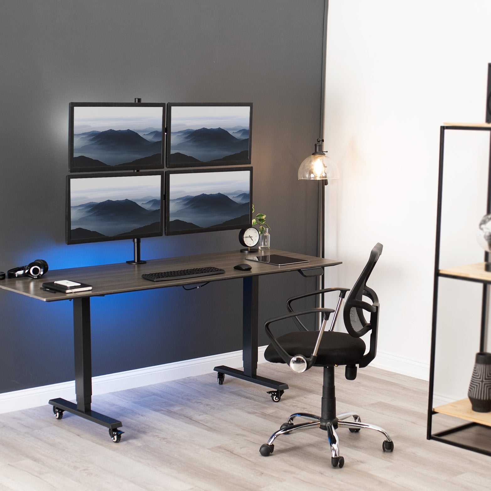Quad 13” to 30" Monitor Desk Mount