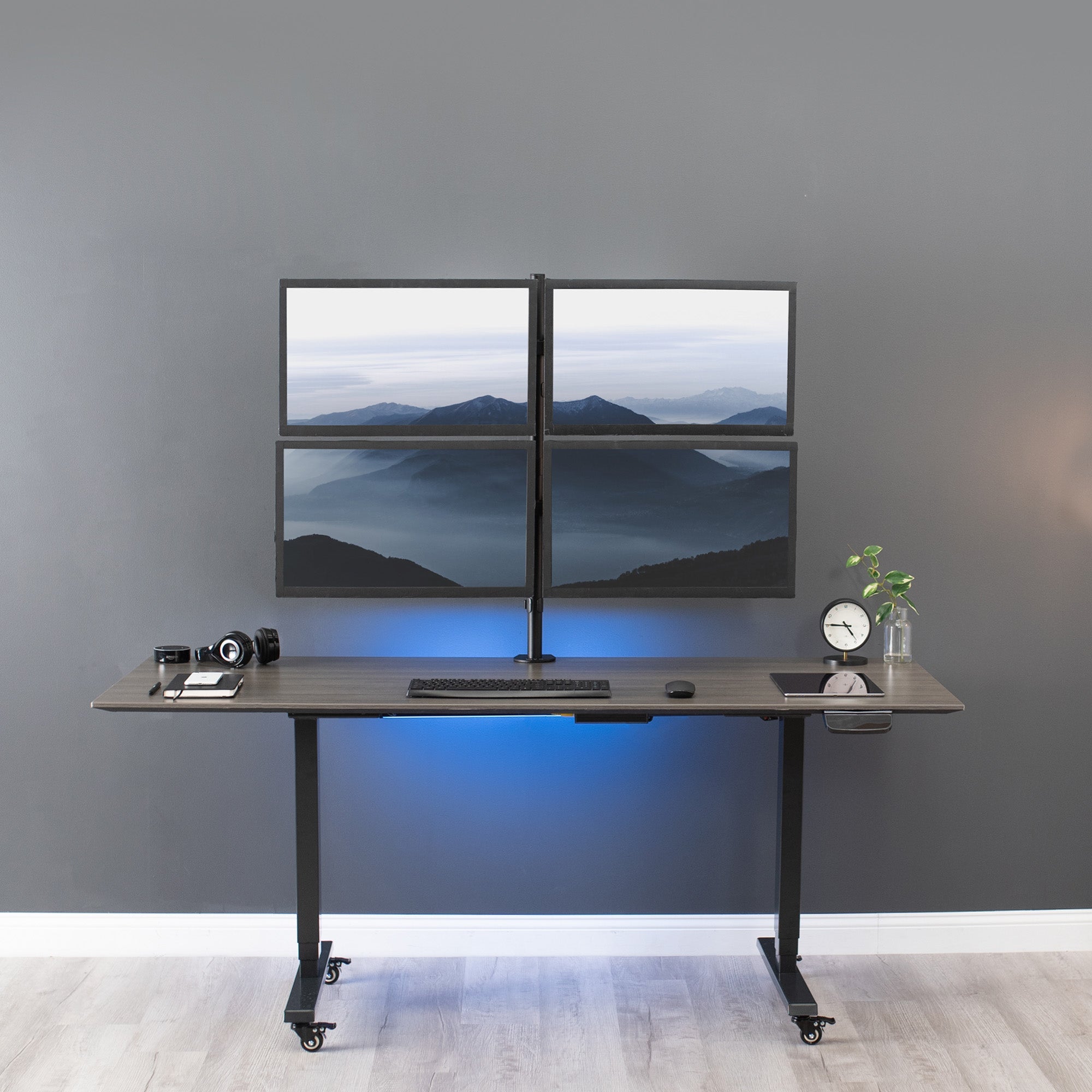 Quad 13” to 30" Monitor Desk Mount