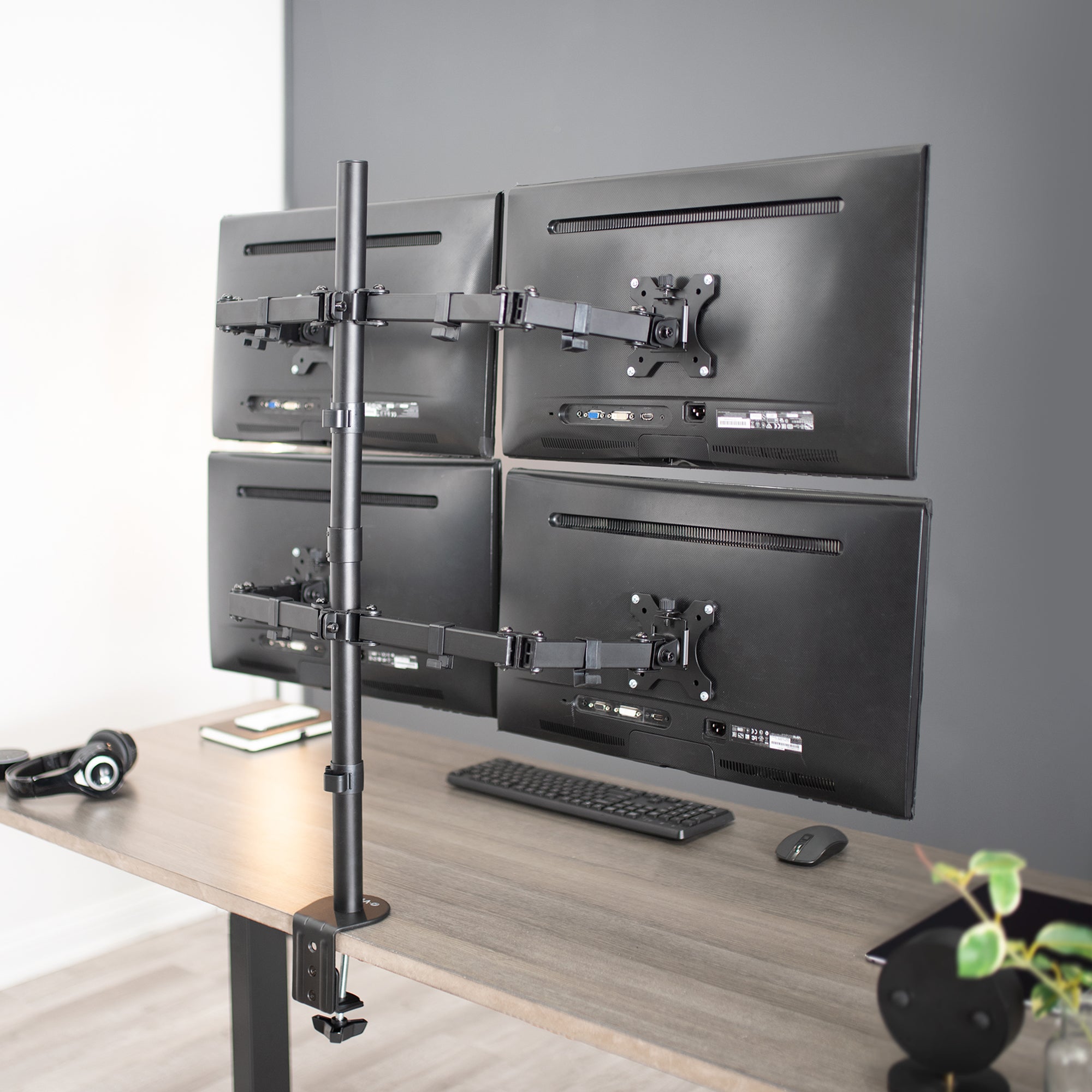 Quad 13” to 30" Monitor Desk Mount
