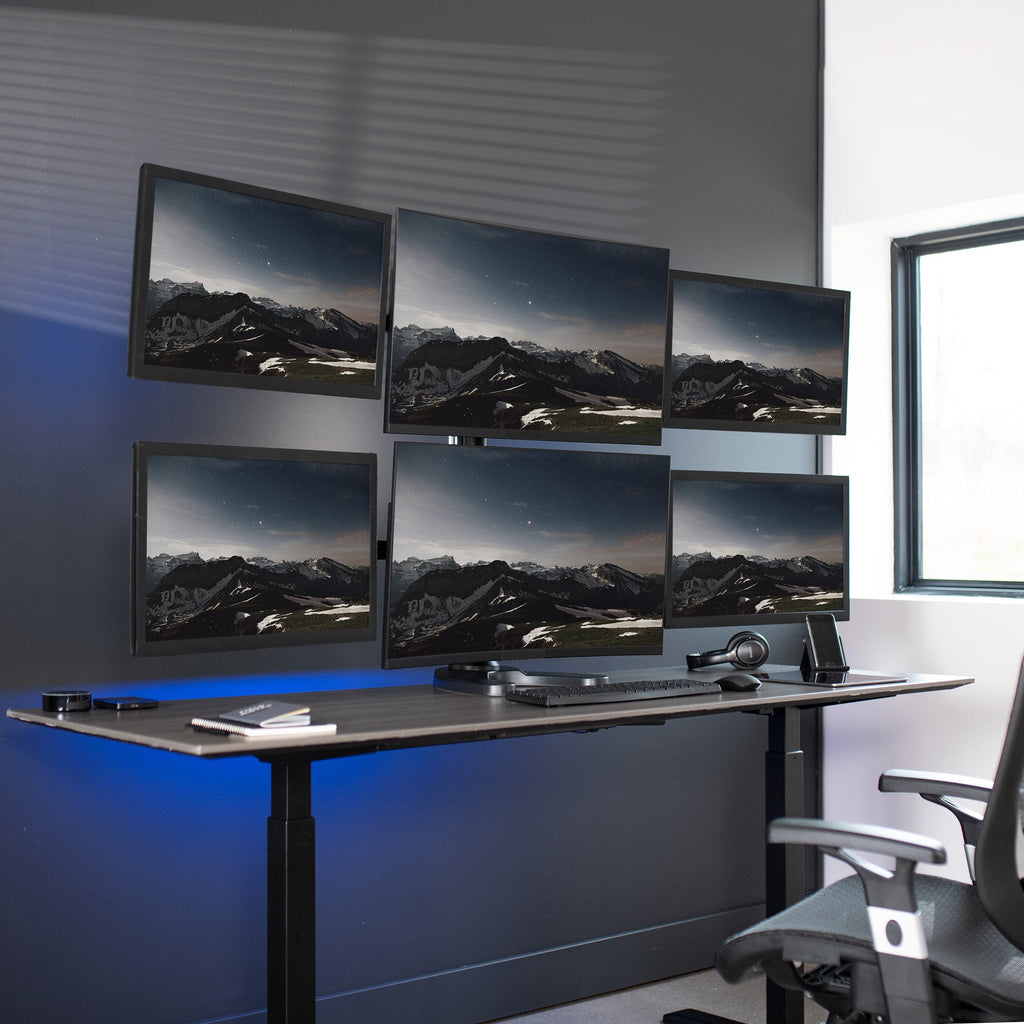 Hex 17” to 27” Monitor Desk Stand