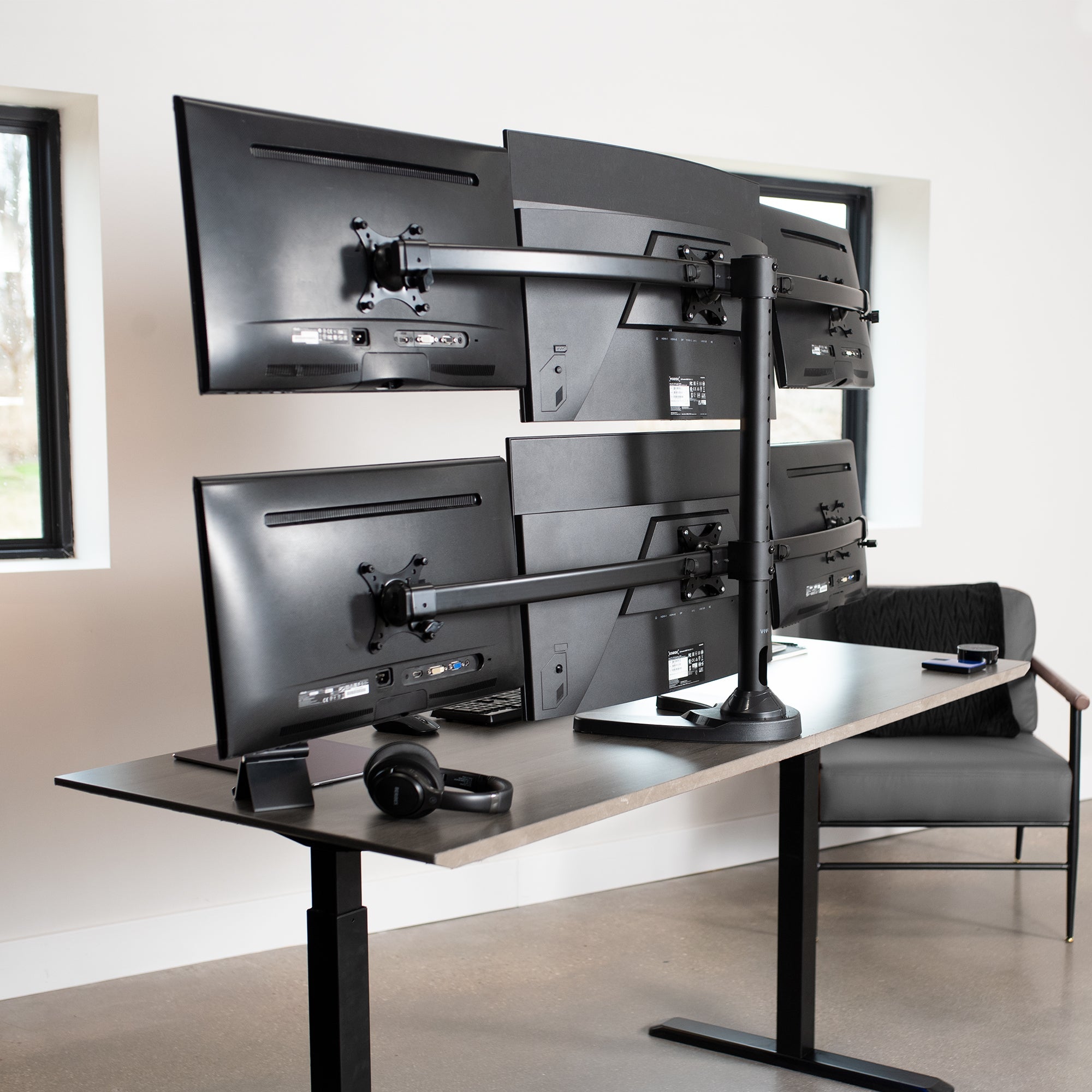 Hex 17” to 27” Monitor Desk Stand