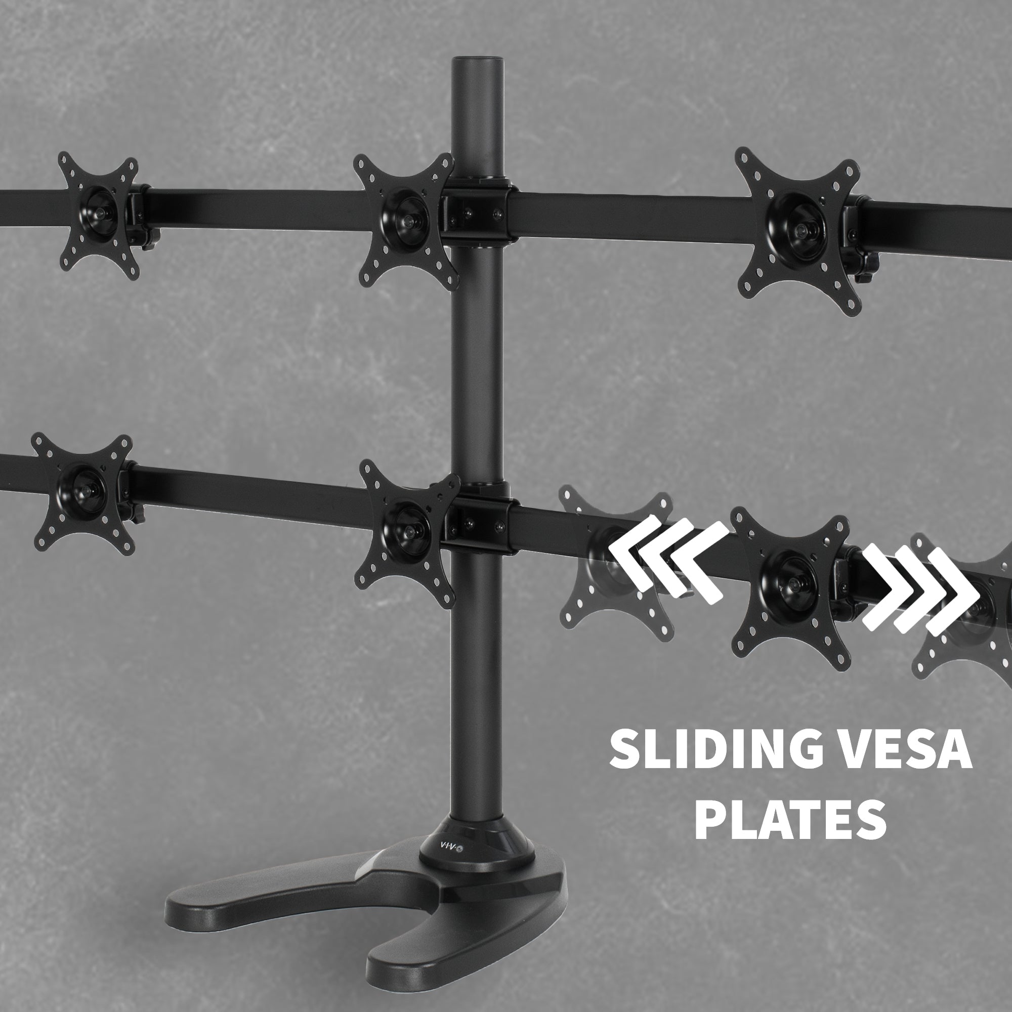 Hex 17” to 27” Monitor Desk Stand