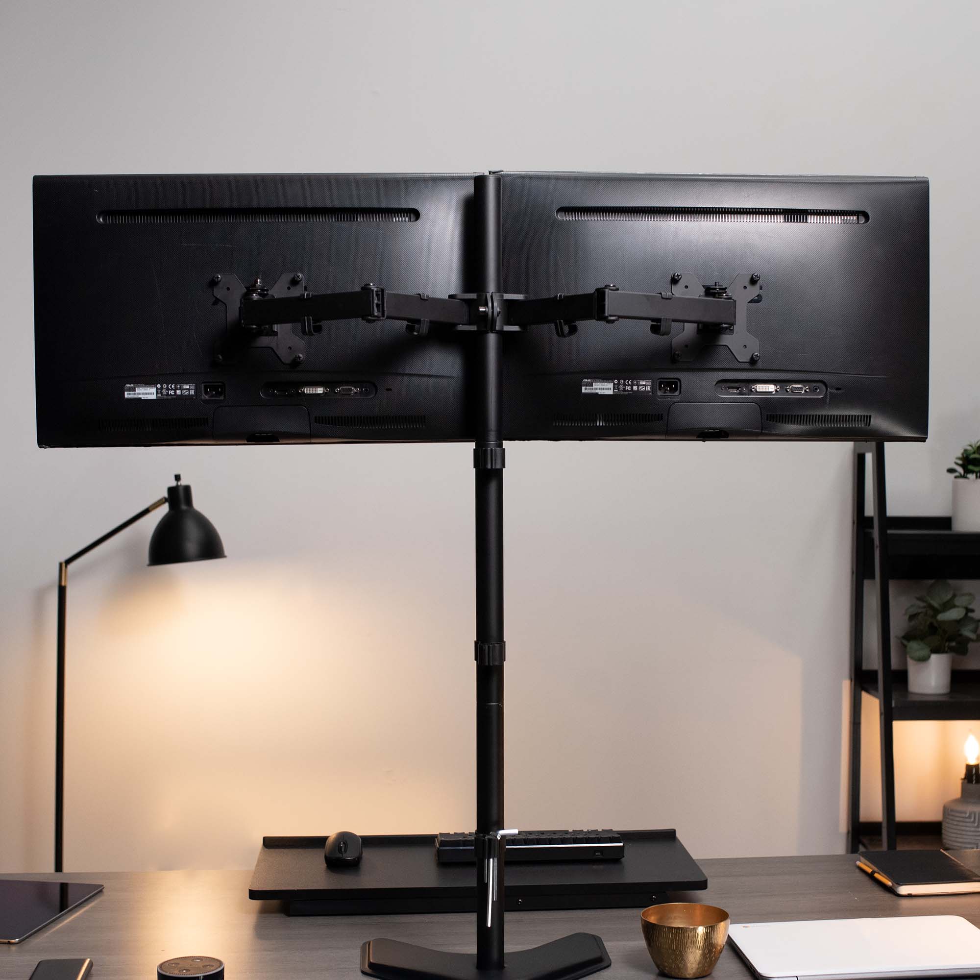 Dual 13" to 27" Monitor Extra Tall Desk Stand