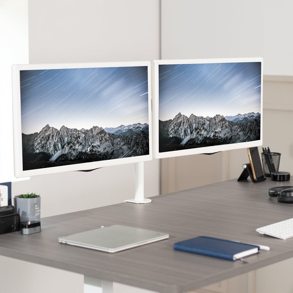 VIVO Dual Monitor Desk Mount Adjustable Stand
