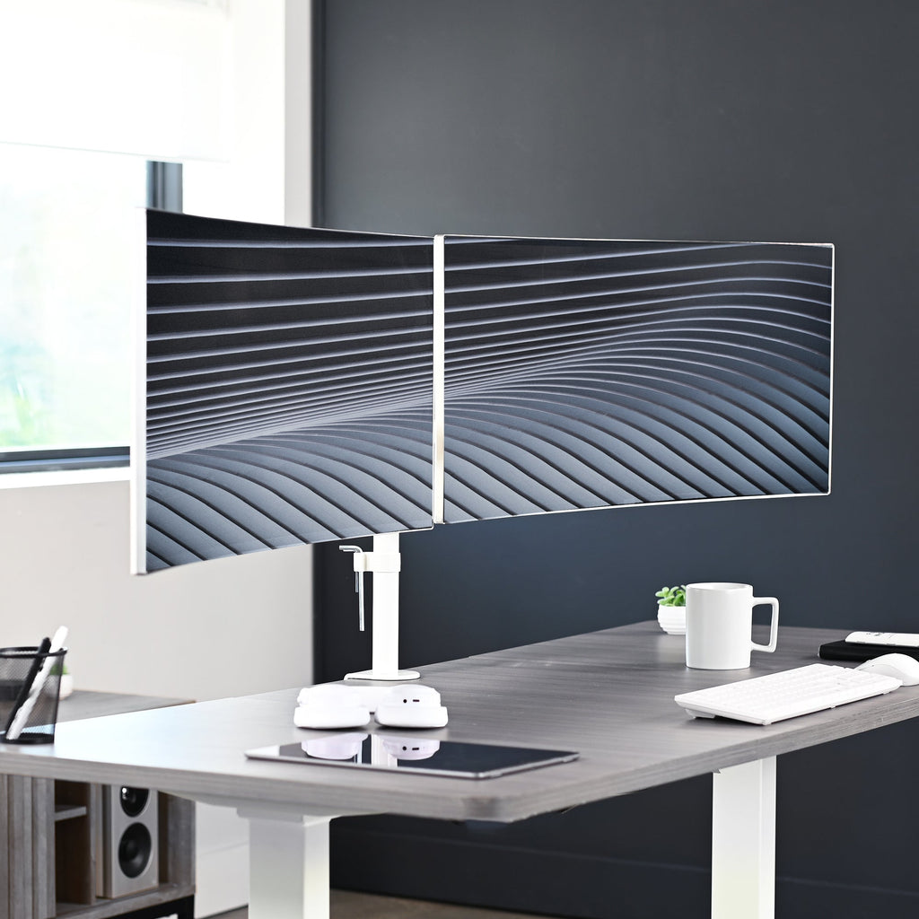 VIVO Dual Monitor Desk Mount Adjustable Stand