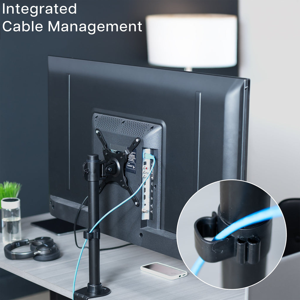 Single 17" to 42" Monitor Desk Mount
