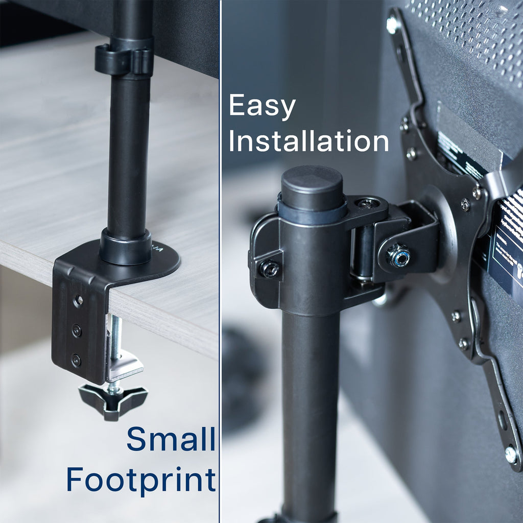 Single 17" to 42" Monitor Desk Mount